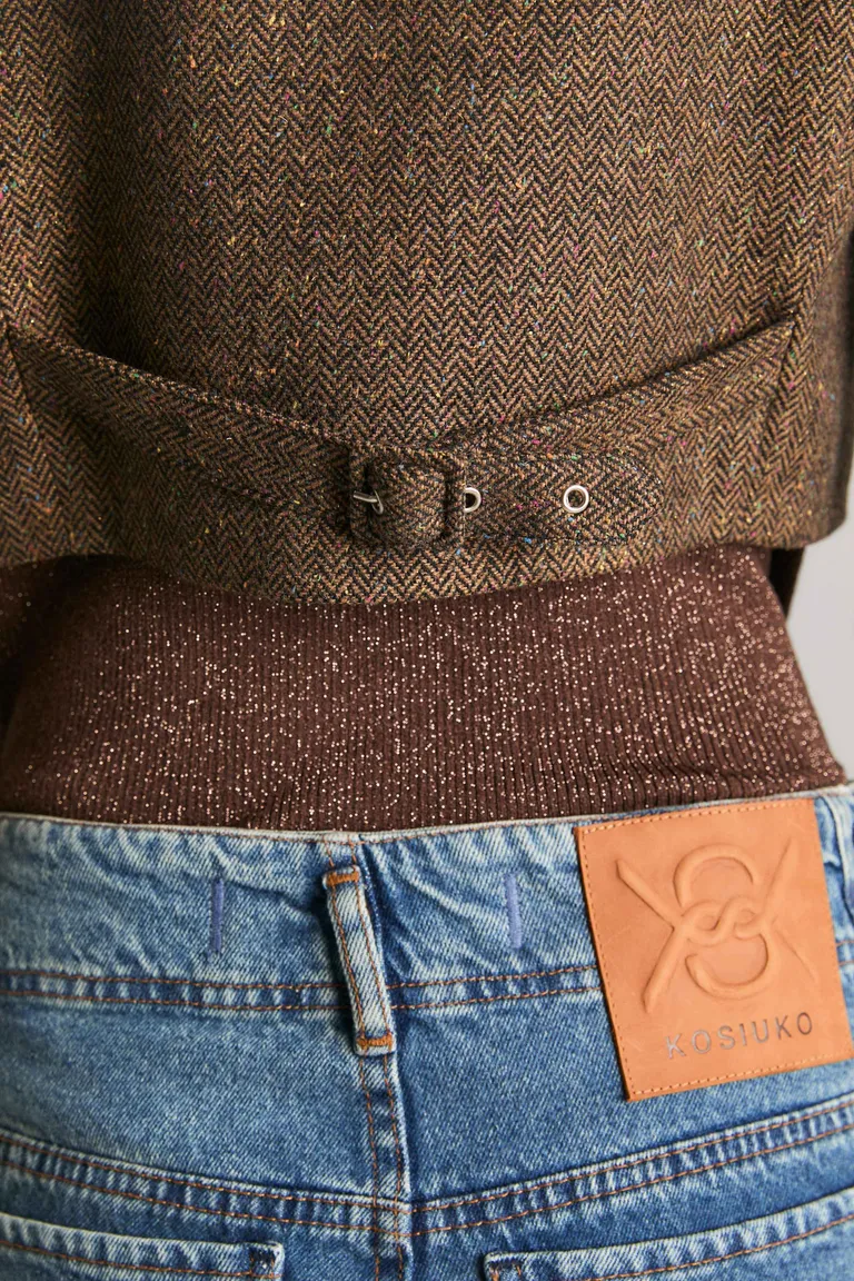 Chaleco Slim de Mujer con Botones Personalizados y Cinturón Ajustable de Kosiuko en Chalecos para argentina