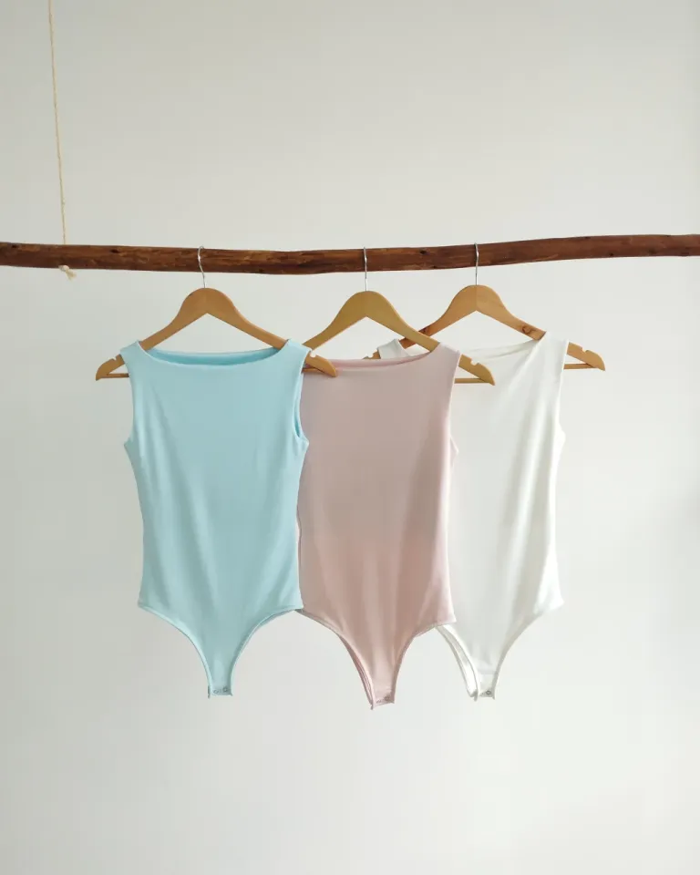 Body de microfibra con cuello bote, práctico y elegante para la mujer moderna de Lemmon en Bodies para argentina