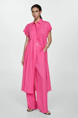 Pantalón recto lyocell de Mango en Pantalones para argentina