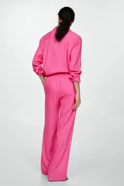 Pantalón recto lyocell de Mango en Pantalones para argentina