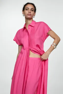 Pantalón recto lyocell de Mango en Pantalones para argentina