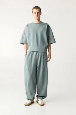 Pantalón chándal baggy interlock de Pull&Bear en Pantalones para argentina