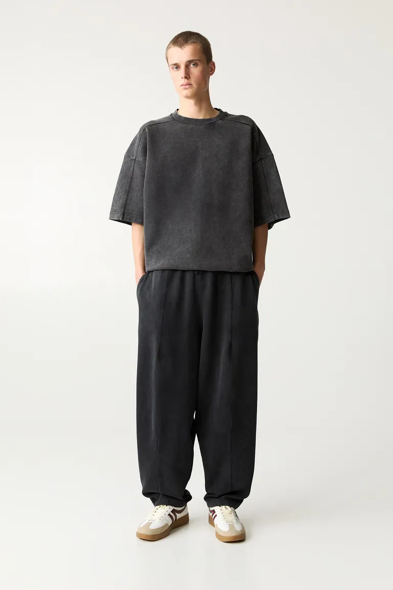 Pantalón chándal baggy interlock de Pull&Bear en Pantalones para argentina