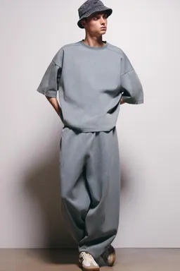Pantalón chándal baggy interlock de Pull&Bear en Pantalones para argentina