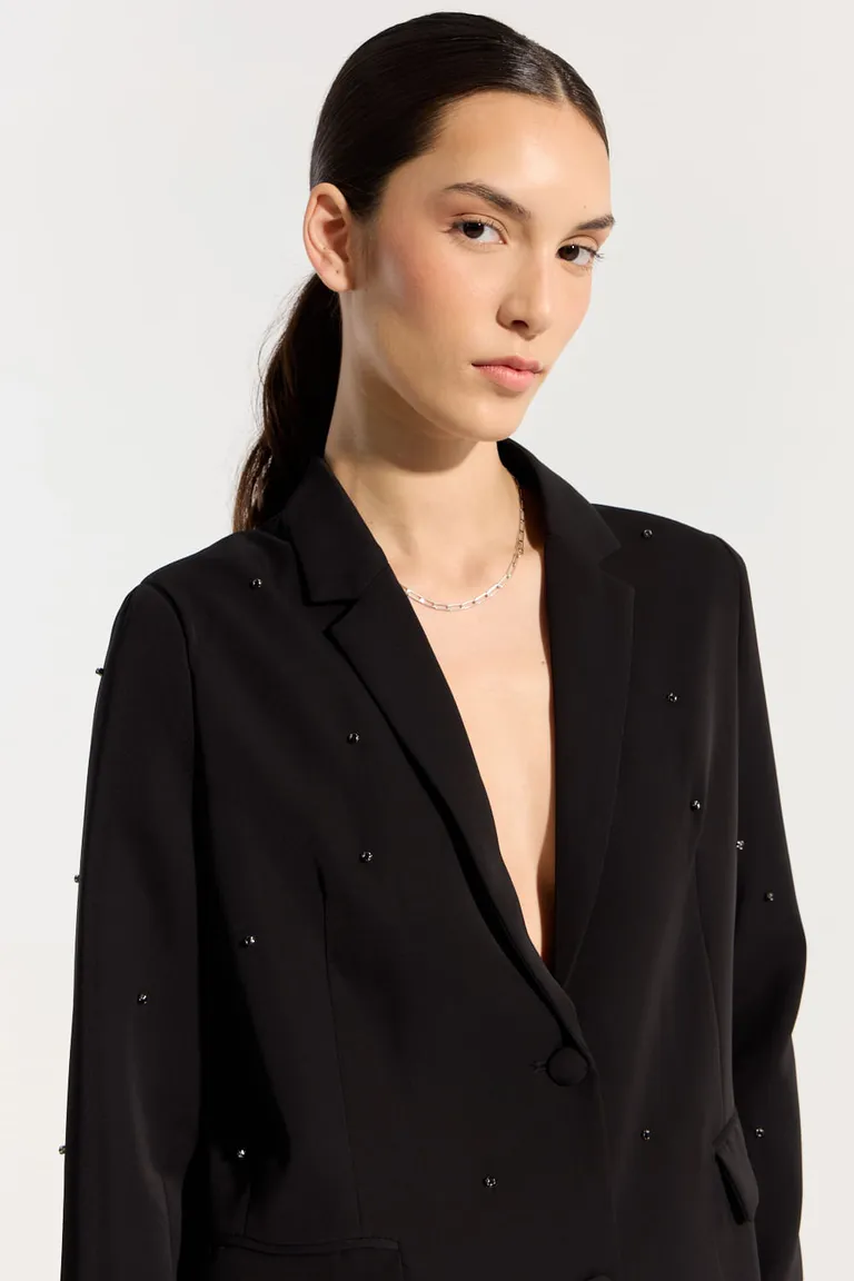 Blazer de noche con bordado de piedras para un look elegante y de fiesta de Portsaid en Blazers para argentina