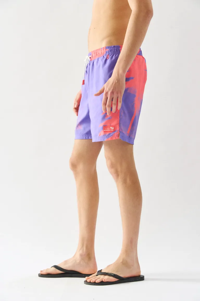 Bermudas de playa violetas con ajuste elástico y bolsillos para hombres de Bensimon en Bermudas y Shorts para argentina