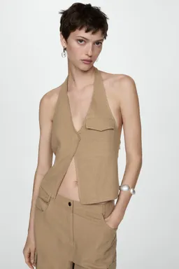 Top halter con bolsillo de Mango en Tops para argentina