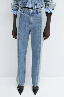 Jeans rectos bicolor de Mango en Pantalones para argentina