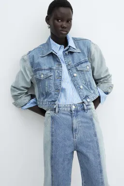 Jeans rectos bicolor de Mango en Pantalones para argentina