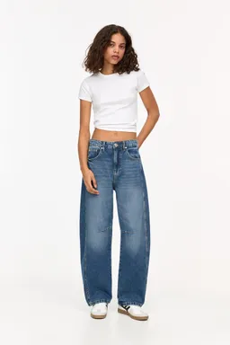 Jeans barrel de Pull&Bear en Pantalones para argentina