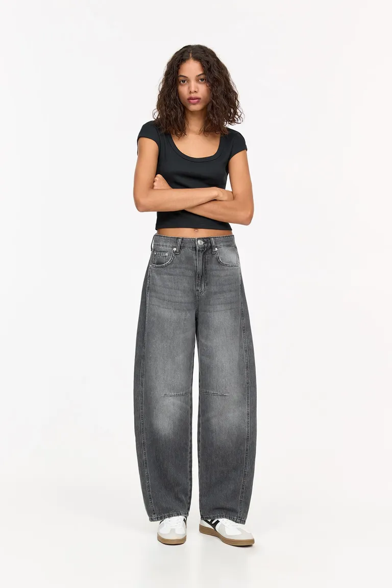 Jeans barrel de Pull&Bear en Pantalones para argentina
