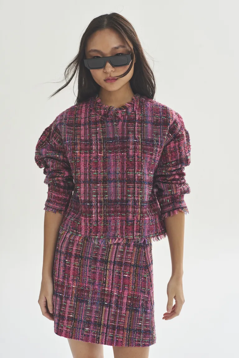 Chaqueta estampada de diseño moderno y atemporal para mujeres de Akiabara en Chaquetas para argentina