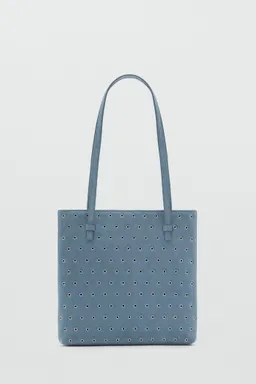 Bolso hombro piel troquelado de Mango en Bolsos y Carteras para argentina