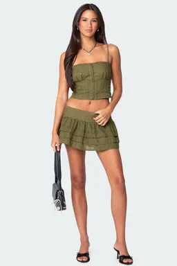Mini falda short con volados de Edikted en Faldas para argentina