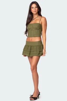 Mini falda short con volados de Edikted en Faldas para argentina