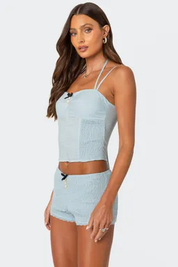 Corset arruchado lateral azafrán de Edikted en Swimwear y Beachwear para argentina