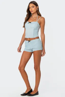 Corset arruchado lateral azafrán de Edikted en Swimwear y Beachwear para argentina