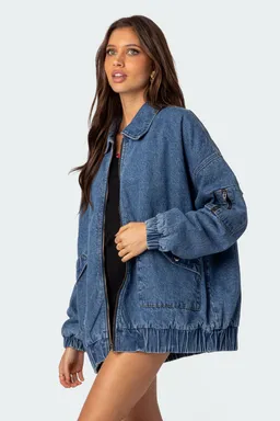 Tapado denim sophie oversize de Edikted en Chaquetas para argentina