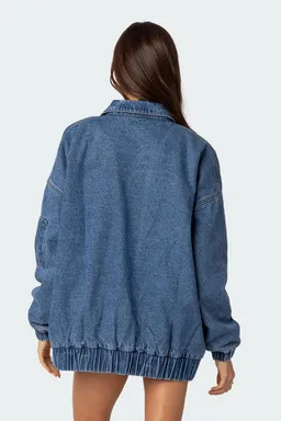 Tapado denim sophie oversize de Edikted en Chaquetas para argentina