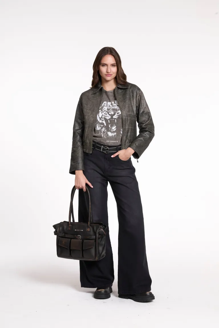 Pantalones de tiro medio con diseño wide y cómodo ajuste de Justaosadia en Pantalones para argentina