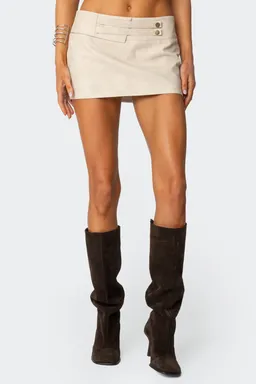 Mini falda pantalón karly cuero de Edikted en Faldas para argentina