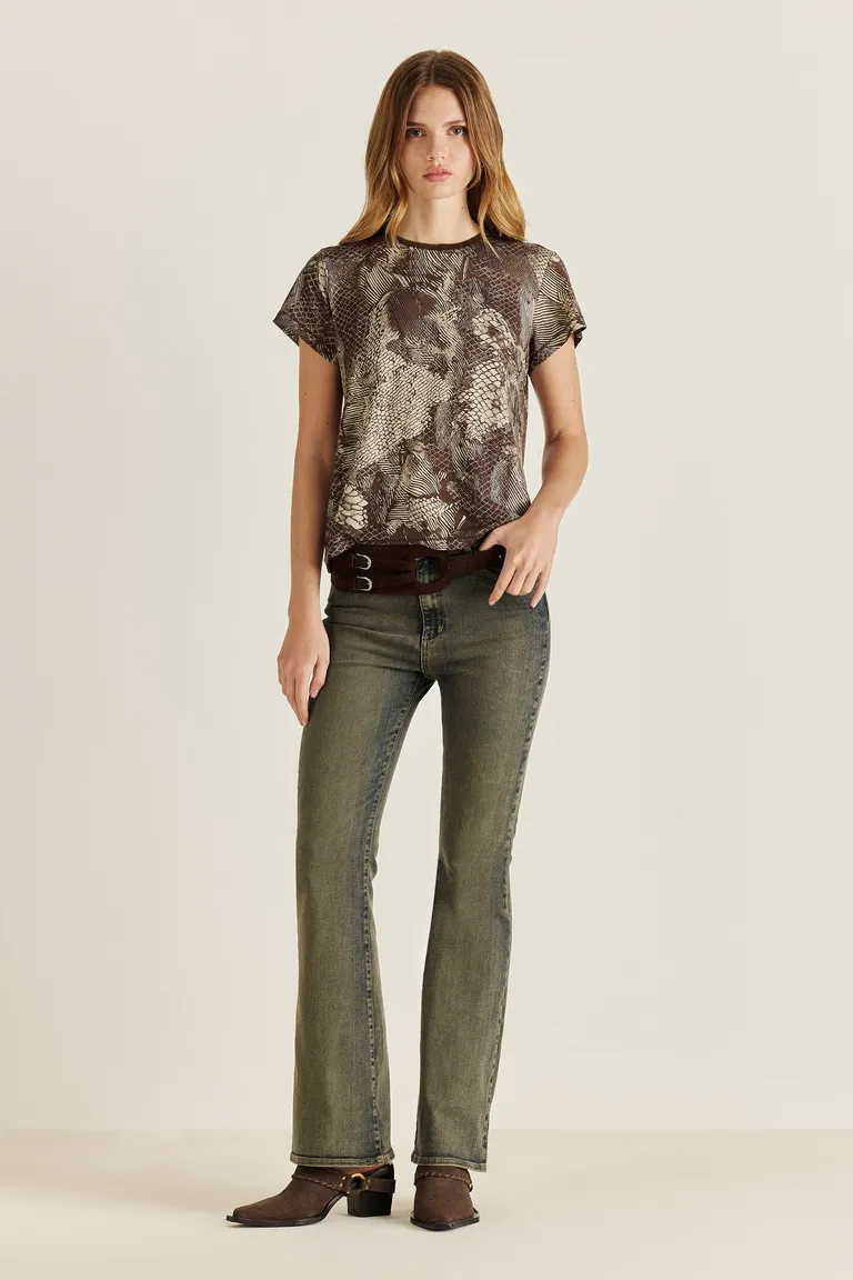 Remera Remeron Roxette con diseño exclusivo y puño tejido con lurex de Tucci en Remeras para argentina