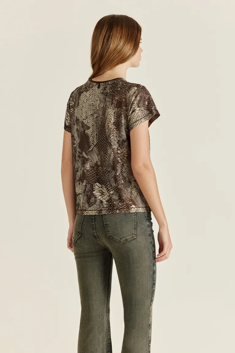 Remera Remeron Roxette con diseño exclusivo y puño tejido con lurex de Tucci en Remeras para argentina