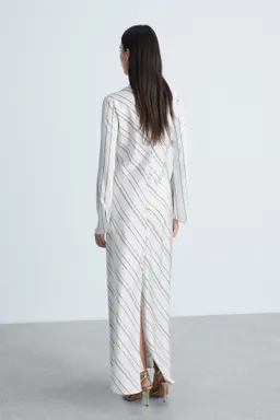 Vestido rayas satinado de Mango en Vestidos para argentina