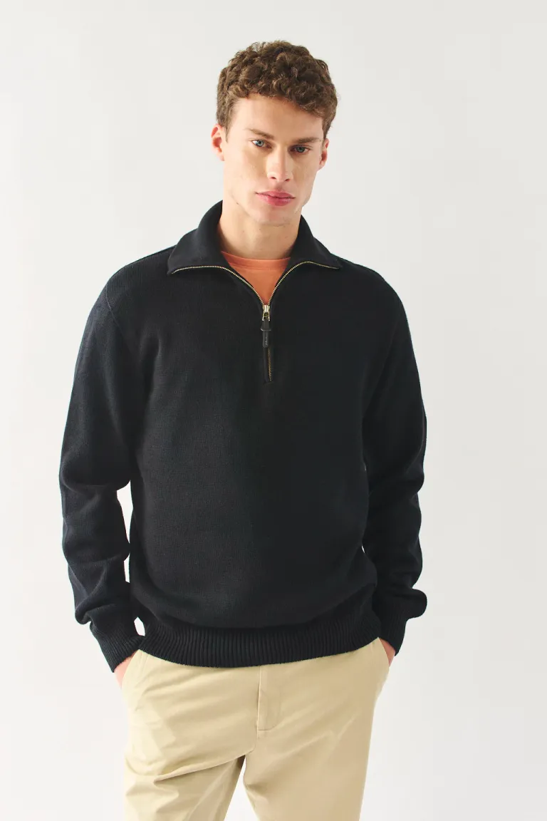 Sweater de cuello vuelto con detalle en la espalda para hombre de Bensimon en Buzos y Sweaters para argentina