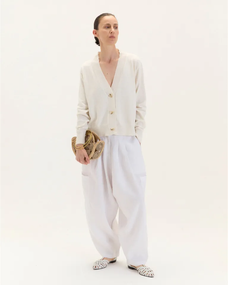 Cardigan de Algodón Bren con Corte Holgado y Sisa Caída de Blue Sheep en Buzos y Sweaters para argentina