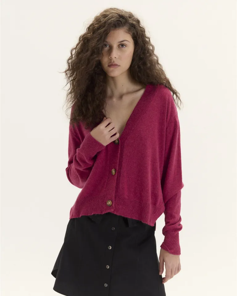 Cardigan de Algodón Bren con Corte Holgado y Sisa Caída de Blue Sheep en Buzos y Sweaters para argentina