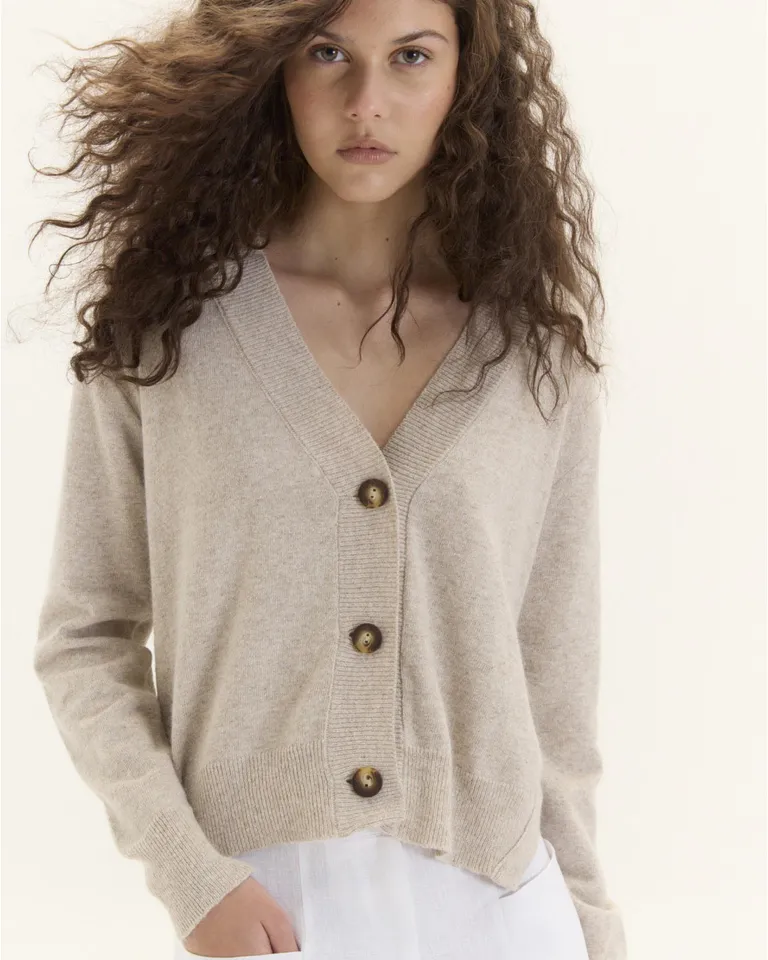 Cardigan de Algodón Bren con Corte Holgado y Sisa Caída de Blue Sheep en Buzos y Sweaters para argentina