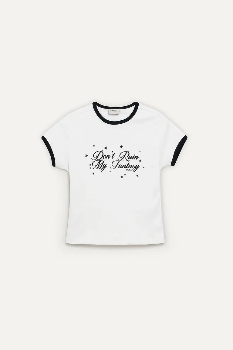 Remera fantasía de algodón con estampado gráfico de 47 Street en Remeras para argentina