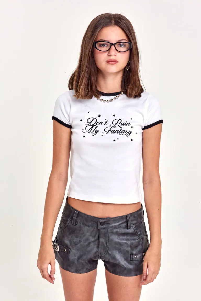 Remera fantasía de algodón con estampado gráfico de 47 Street en Remeras para argentina