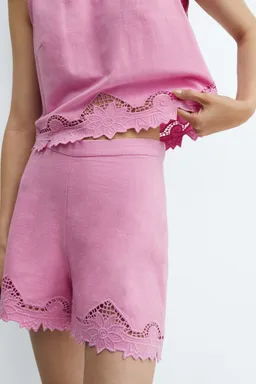 Shorts algodón bordados de Mango en Shorts para argentina