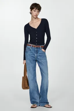 Remera lyocell botonada de Mango en Remeras para argentina