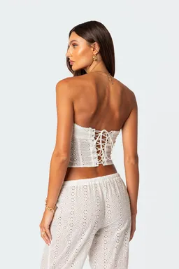 Corset algodón lemon lacey de Edikted en Tops para argentina