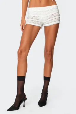 Shorts encaje transparente maisley de Edikted en Shorts para argentina