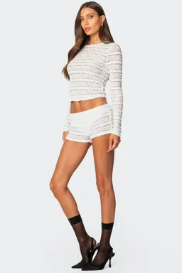 Shorts encaje transparente maisley de Edikted en Shorts para argentina