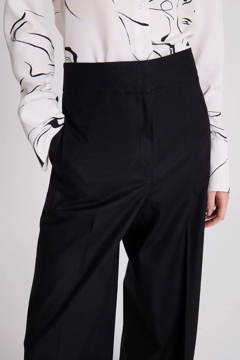 Pantalón de lino y algodón de corte recto y diseño elegante para mujer de Maria Cher en Pantalones para argentina