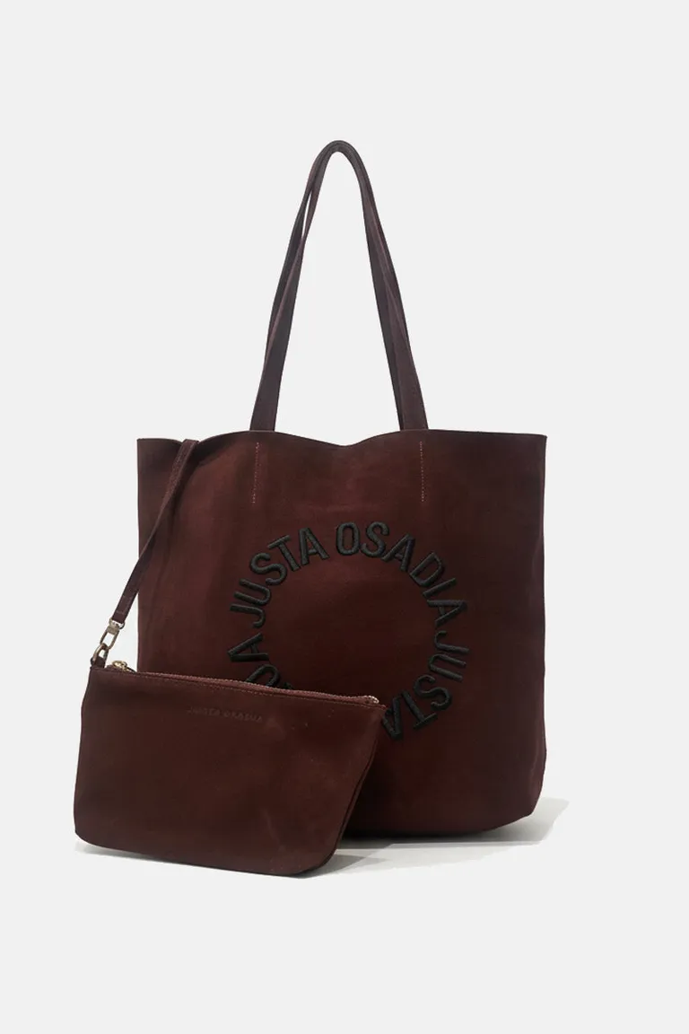 Cartera de cuero marrón de diseño personalizado con compartimientos internos de Justaosadia en Bolsos y Carteras para argentina