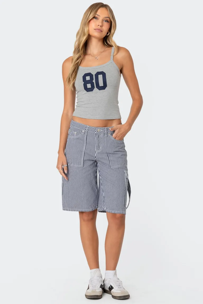 Short cargo rayado friday de Edikted en Shorts para argentina