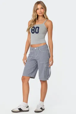Short cargo rayado friday de Edikted en Shorts para argentina
