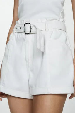 Shorts jean con cinturón de Mango en Shorts para argentina
