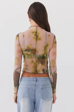 Top manga larga malla neon serenade de Peppermayo en Tops para argentina