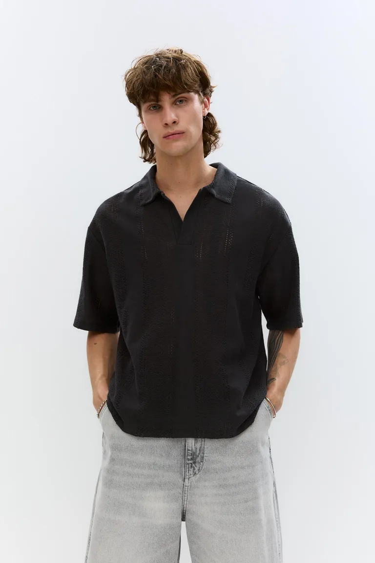 Polo punto rústico calados de Pull&Bear en Remeras y Polos para argentina