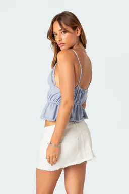 Musculosa candace nudo frontal de Edikted en Tops para argentina