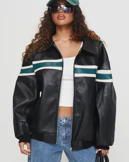 Campera bomber cuero sintético de Princess Polly en Chaquetas para argentina