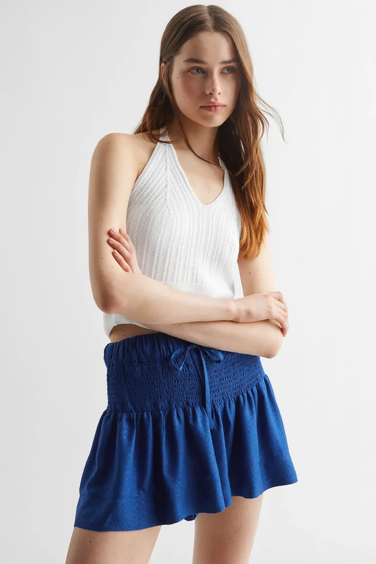 Short con detalle fruncido de Mango Teen en Faldas para argentina
