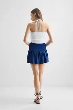 Short con detalle fruncido de Mango Teen en Faldas para argentina